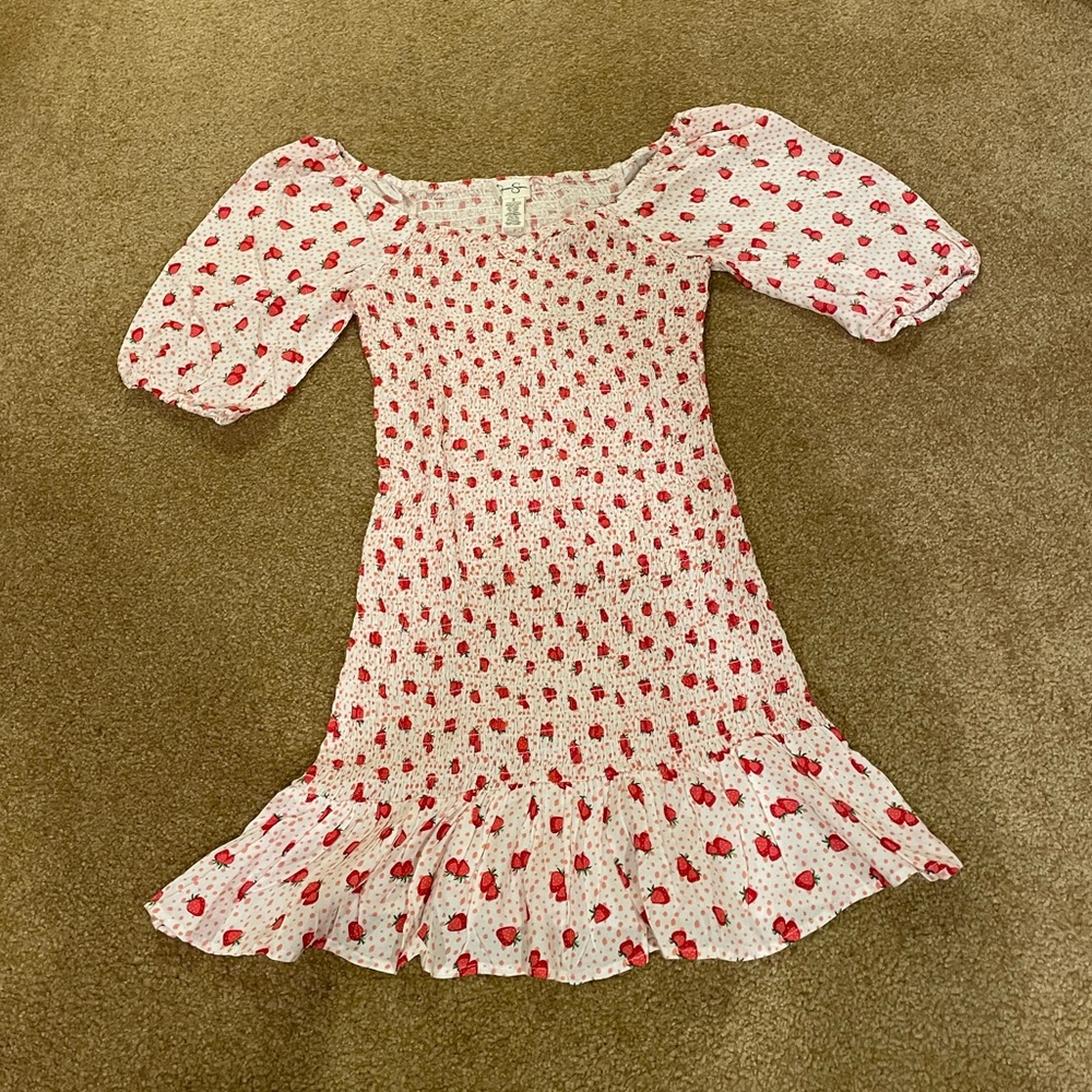 Marshalls Jessica Simpson Strawberry Print Bodycon Mini Dress